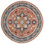 Hand Knotted Wool Area Rug in Red And Navy