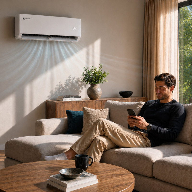 Climatiseur de séparation intelligent Electrolux Vaguard 24 SEER2 18 000 BTU et thermopompe 19 000 BTU avec Wi-Fi et télécommande, jusqu'à 1 000 pi²