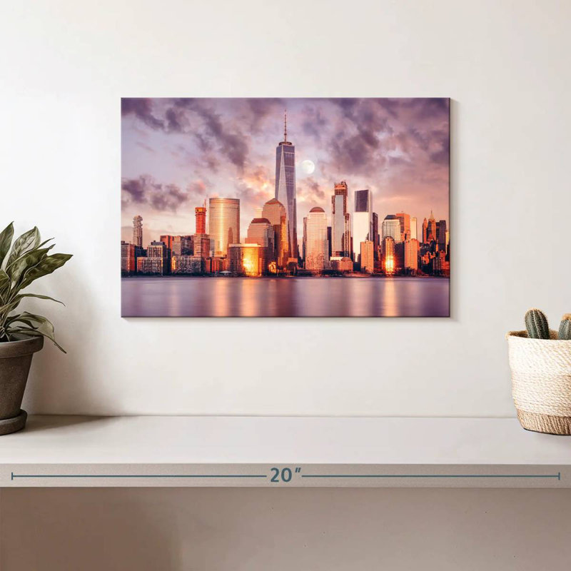 Ravi NYC Spring Sunset, 8" H x 12" W