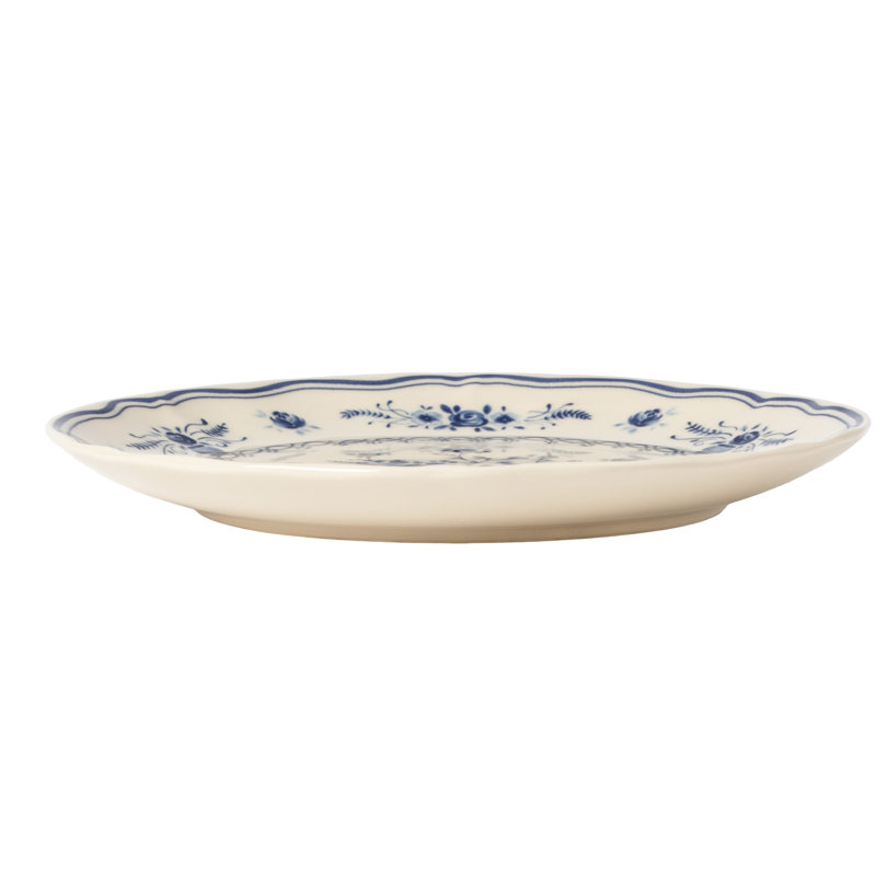 Vila Salad Plates, Beige/Blue