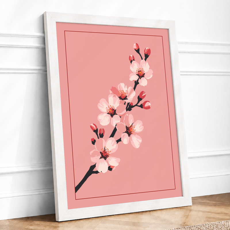 Flowering Branch Botanical - Print, A4 - 29.7 x 21.0 cm, White