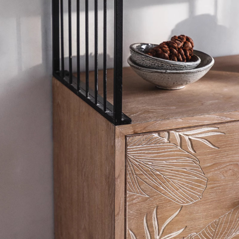 Iron Frame Display Cabinet