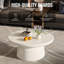 80 cm Round Cream White Coffee Table