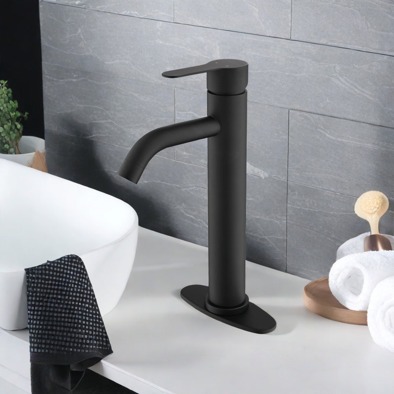 Vessel Bathroom Faucet with Drain Assembly