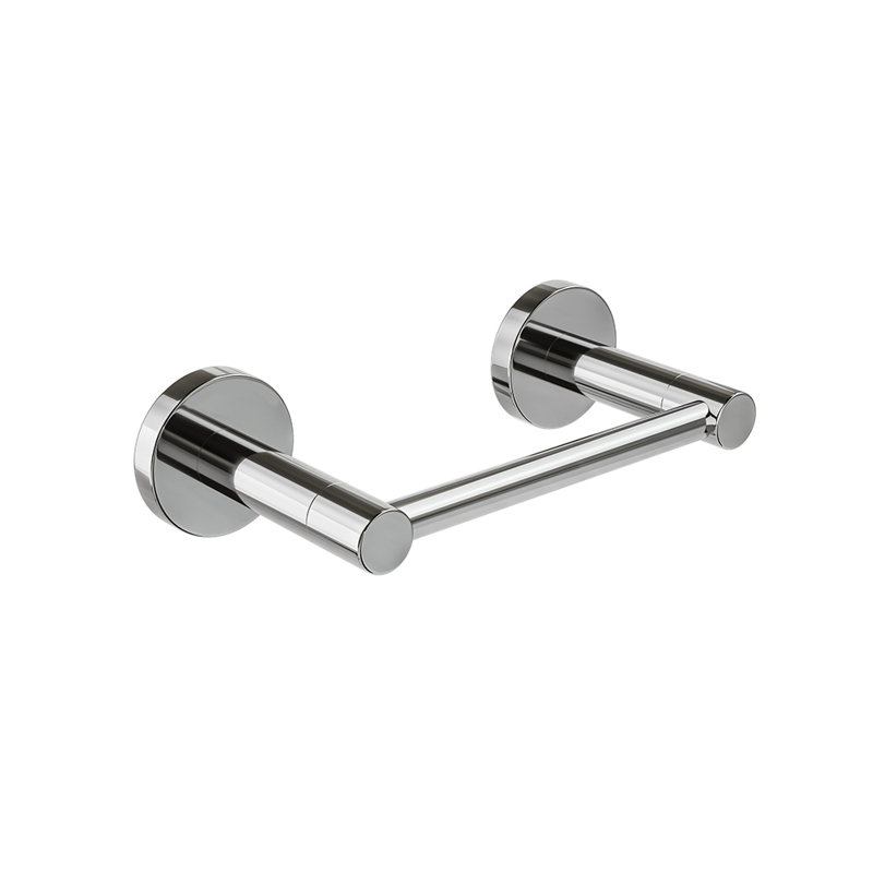Lava Wall-Mounted Pivot Toilet Paper Holder - Chrome, Premium Brass Construction, Installation Hardware Included, Chrome