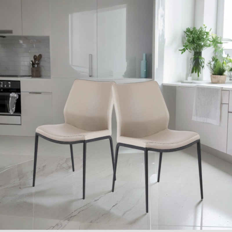 Alysbury Curve Dining Chair, Taupe