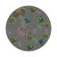 Succulents Floating Intenso Vegan Leather Round Coasters-749185317