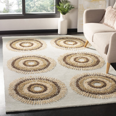 Jorie Hand Tufted Wool Geometric Rug