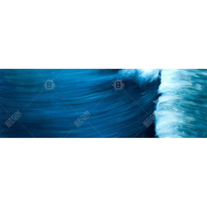 «Wave» sur toile, H 16 po x l 48 po