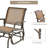 Cleamon Steel Outdoor Glider-2067988553