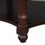 Table basse ovale vintage avec tiroir et étagère de rangement French Country-129385301