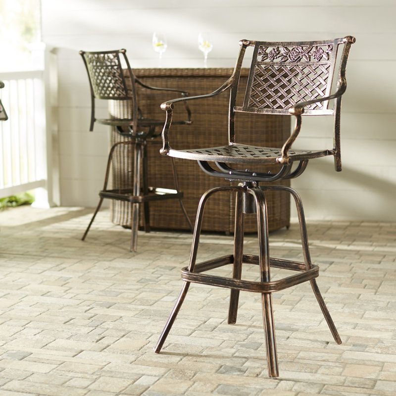 Annabella Metal Outdoor 29.5'' Bar Stool