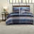 Premium Navy Cal King Bedding Set, Cotton Comfort, Modern Style For Home