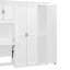 Lit escamotable simple avec garde-robe, armoire et bureau-1961957970