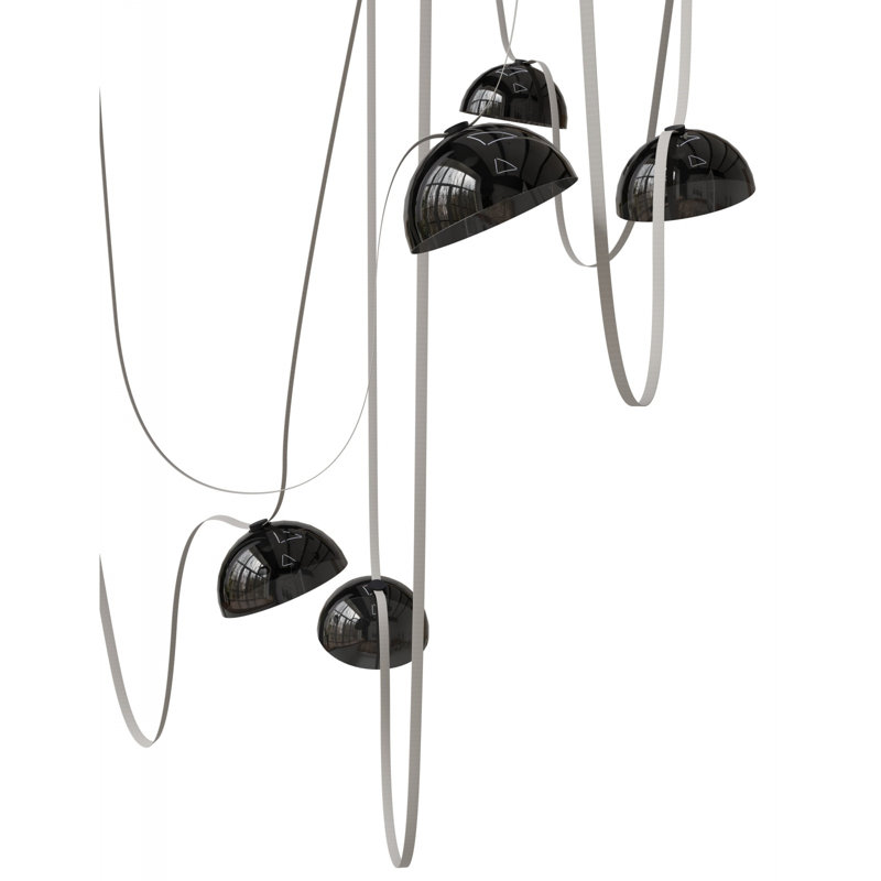 Luminaire suspendu 7 lumières Fremont, Ivoire ivoire
