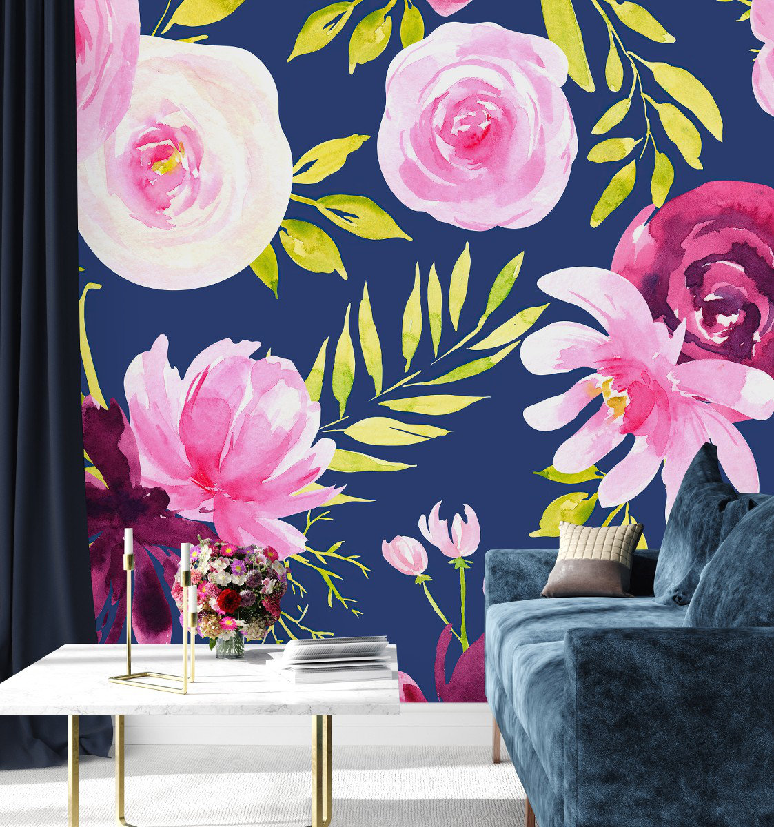 Red Barrel Studio® Floral Wall Mural Wayfair