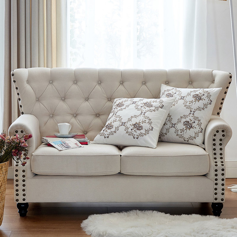 Floral Square Cushion Cover, Taupe