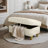 Faux Leather Ottoman-70231566