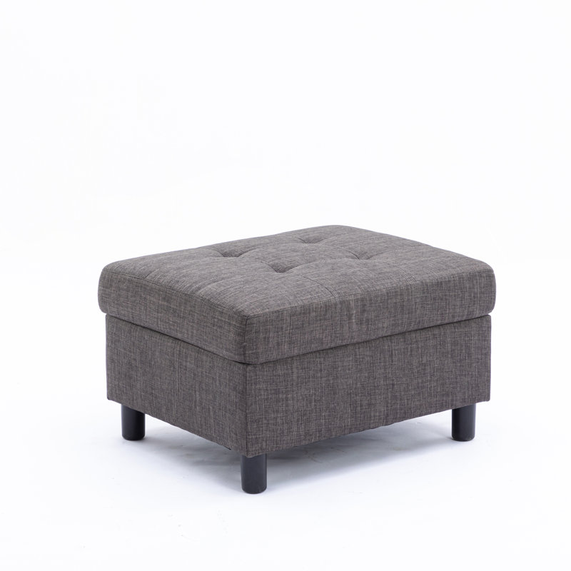 Repose-pieds rectangulaire, Gris foncé
