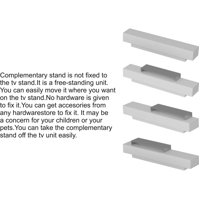Lusi TV Stand for TVs up to 71'', White