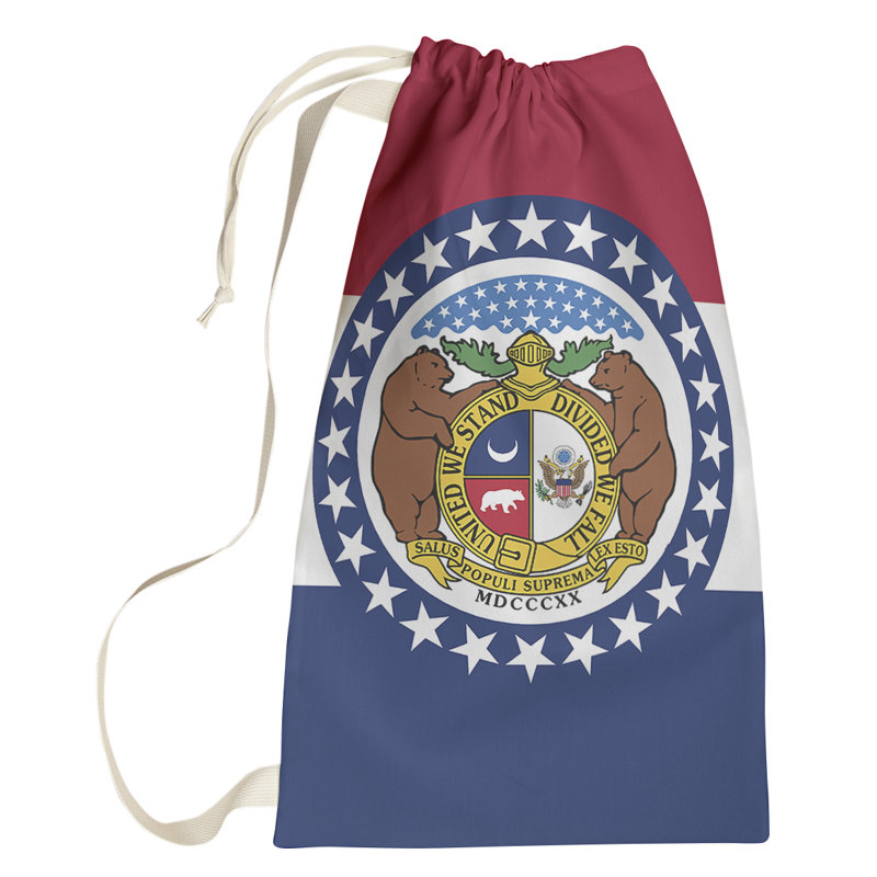 Sac à lessive US State flag, Grand (H 76,5 po x l 29,5 po x 1,5 po), Missouri