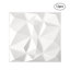 Laurence 50 cm x 50 cm Vinyl 3D Wall Panel in White/Grey (12-pack)