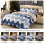 Bliss Complete Bedding Set Wave Silver Duvet Cover Fitted Sheet With Matching Pillow Case-119317714