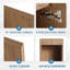 Armoire latérale en armoire flottante de 12 pouces avec porte à fermeture en douceur-1786341539