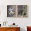 «Vintage Floral XLVII», impression giclée sur cadre - ensemble de 2-421449119-421449115