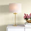 Lampe de table transparente / dorée 27,5 po Brylie
