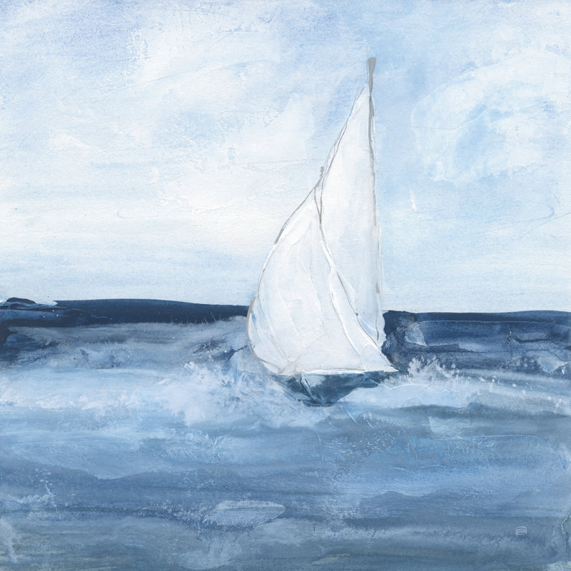 Sailboats I by Chris Paschke - Wrapped Canvas Print, 122cm H x 122cm W