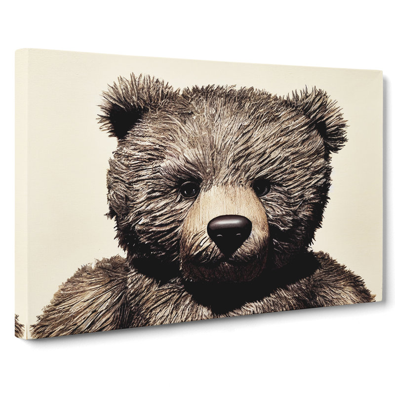 Cool Teddy Bear - Wrapped Canvas, 50cm H x 76cm W x 3cm D