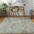 Ivory White/Turquoise Blue