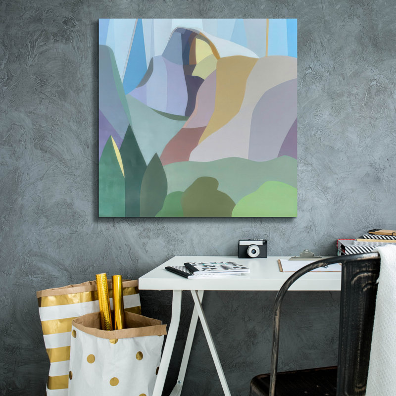 Toile épique Graffiti «Half Dome» par Melba Browne, 26 po x 26 po