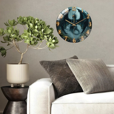 Horloge murale fantaisie dragon, 12 po