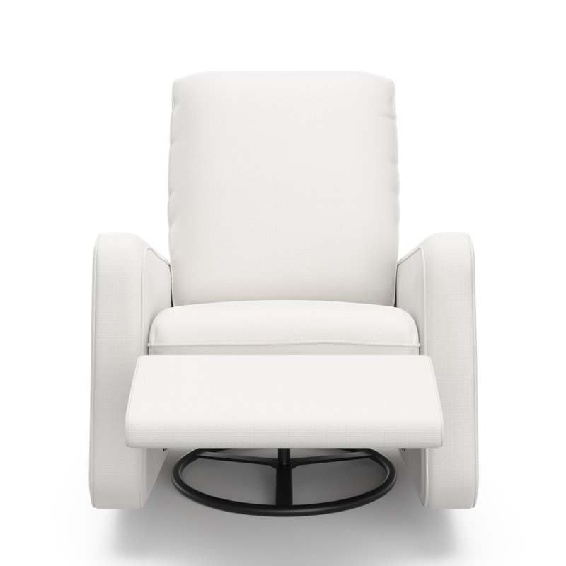 Teddi Power Recliner With USB, Ivory Basketweave