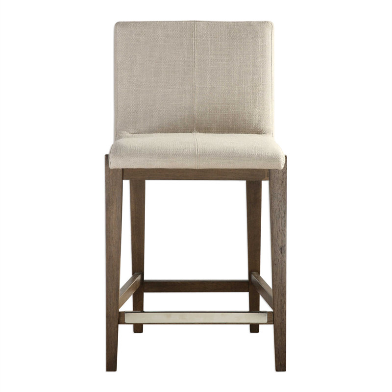 Uttermost Klemens Linen 26" Bar Stool | Perigold