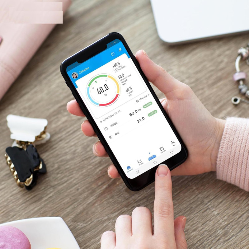 MantraRaj Digital Body Fat Scale Smart App Controlled With 13 Key Body Compositions Measurement