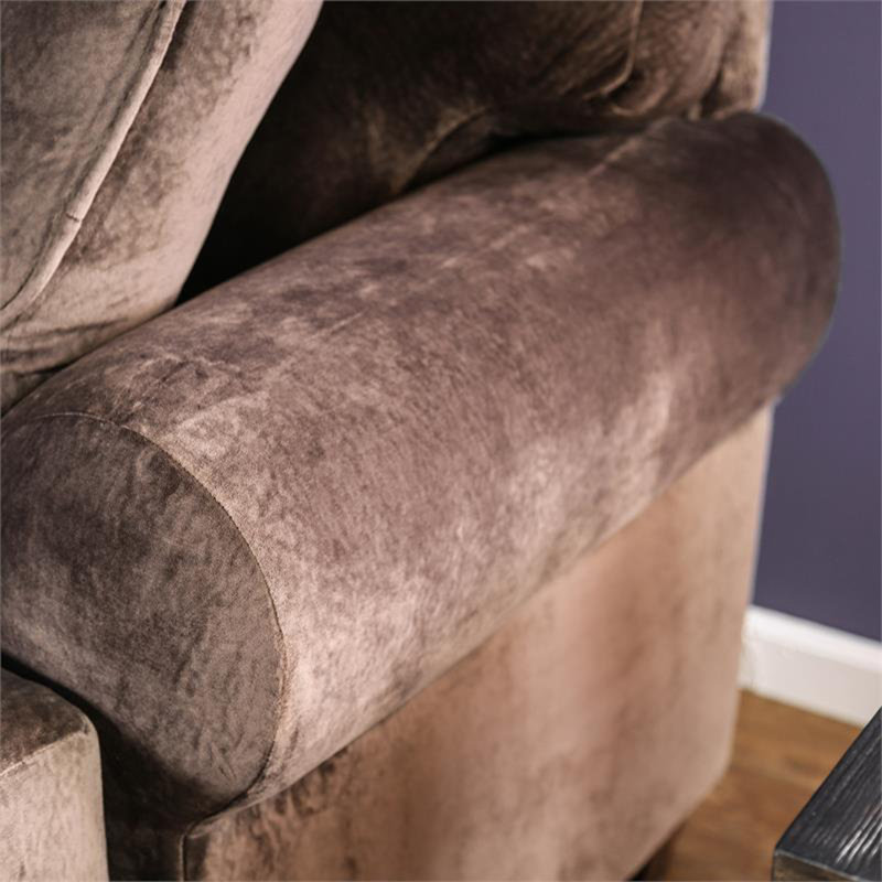 Adaley Upholstered 92'' Sofa, Brown Microfiber