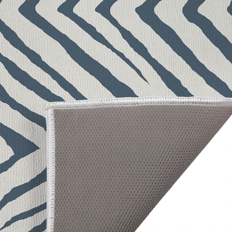 Paillasson Zebra, Bleu, L 34 po x L 21 po