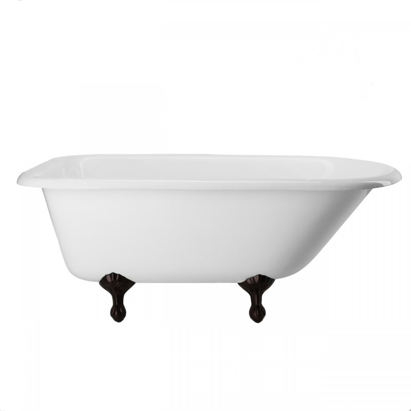 Heritage 60.5'' x 30'' Soaking Cast Iron Bathtub, Oil Rubbed Bronze
