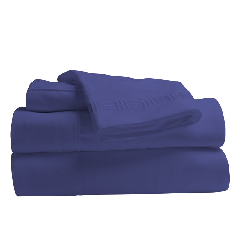 Ensemble de draps en microfibre Paarizaat 9900 Series, Bleu marine, Lit simple