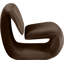Fauteuil d'appoint en velours Koco-1409356725