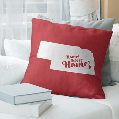 Coussin en lin us villes & states