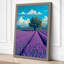 Tree in Lavender Fields Botanical - Wrapped Canvas-186471820-186471816