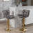 Swivel Upholstered Adjustable Height Counter Stool