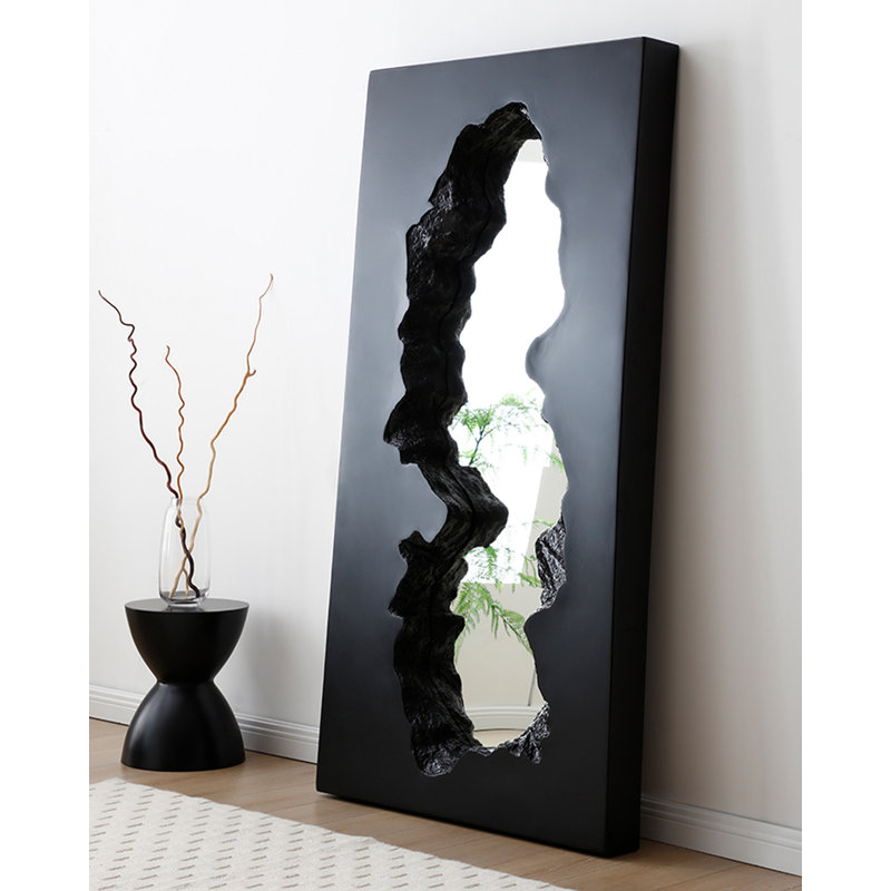 Modern Sculptural Irregular Mirror, 70.9" H x 29.9" W
