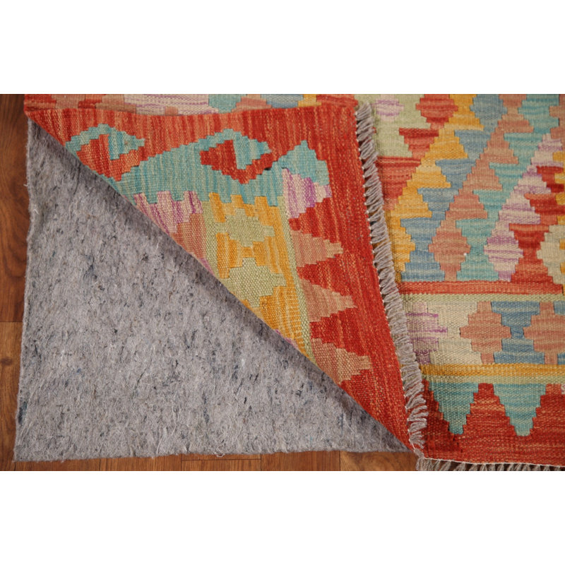 Tapis de couloir géométrique Kilim