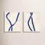 Blue Rope by Jacques Pilon - 2 Piece Single Picture Frame Print Set-360596625-360596639