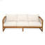 Fauteuil club en acacia et PVC-coated polyester Paola